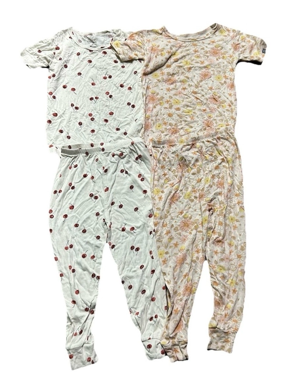 Toddler Girl Modern Moments by Gerber Pajama Sets Cherries Floral Size 3T